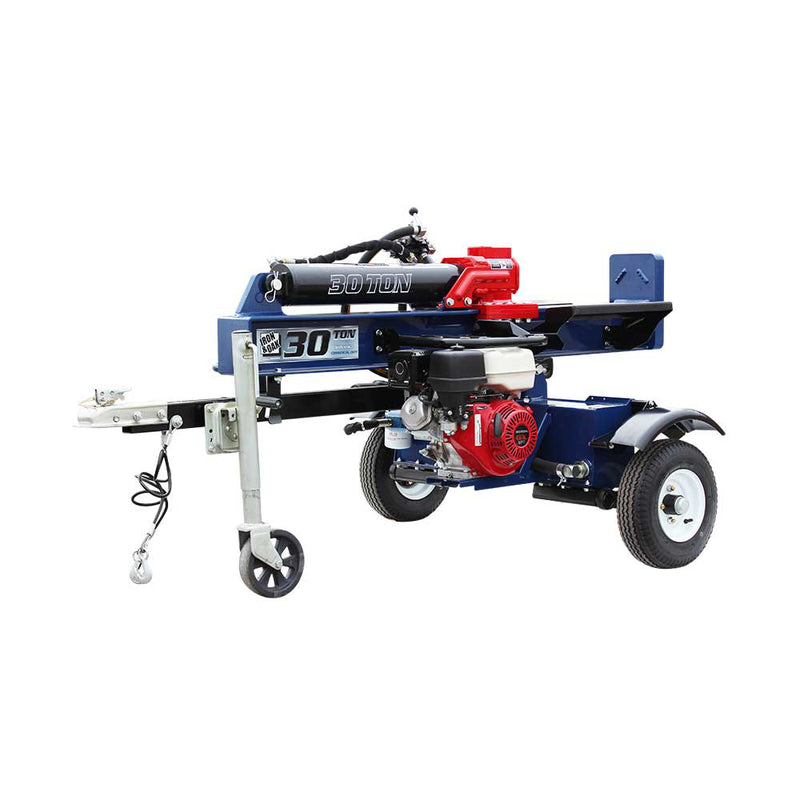 Iron & Oak Log Splitter | 30-Ton | Tow-Behind | Torsion Axle | Honda GX270
