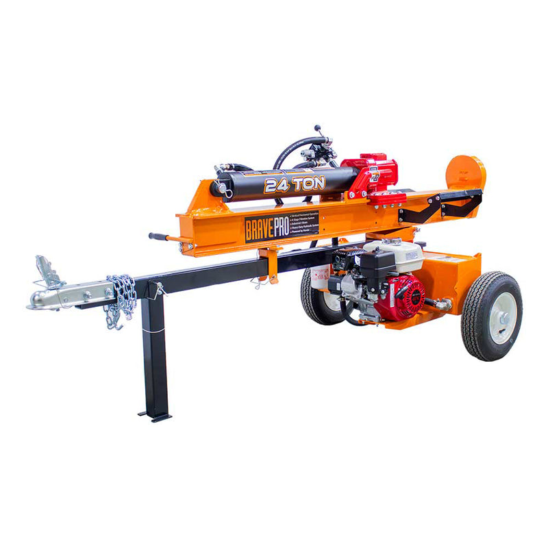 BravePro Log Splitter | 24-Ton | Horizontal & Vertical | Honda GX160