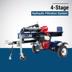 Iron & Oak Log Splitter | 30-Ton | Tow-Behind | Torsion Axle | Honda GX270