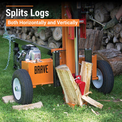 Brave Log Splitter | 24-Ton | Horizontal & Vertical | Honda GC160