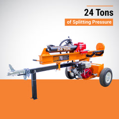 BravePro Log Splitter | 24-Ton | Horizontal & Vertical | Honda GX160