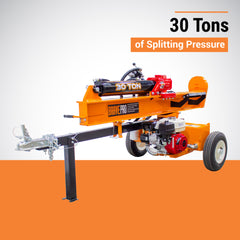 BravePro Log Splitter | 30-Ton | Horizontal & Vertical | Honda GX200