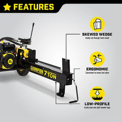 Champion Power Equipment 7-Ton Gas-Powered Horizontal Compact Log Splitter