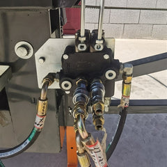 FP-480S firewood processor manual saw cutting hand lever control
