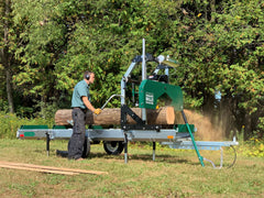 Woodland Mills HM130MAX Trailer Mounted Sawmill