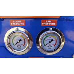 FP-480FR firewood processor deployed view blue orange 6 second cycle